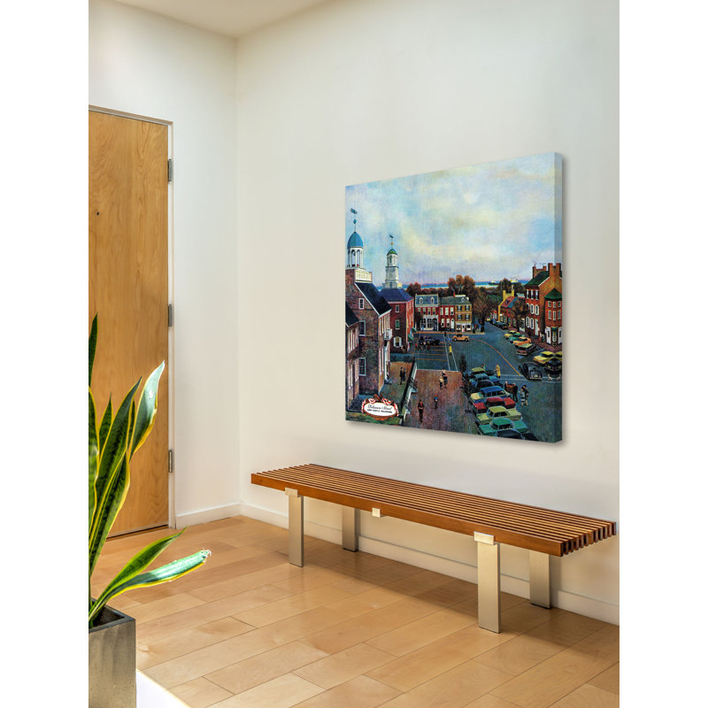 Delaware street, impression sur toile tendue, H 32 po x l 32 po
