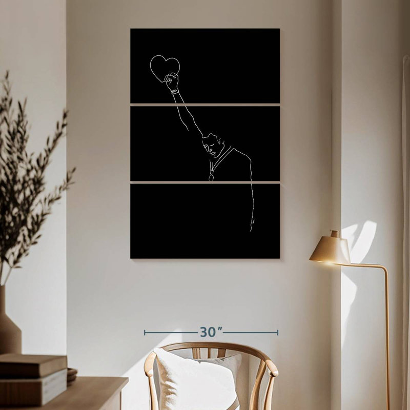 Hardie Darkness Of Love, 65" H x 42" W