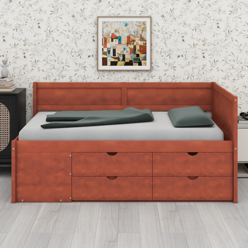 Lit de jour Kinsman, Lit simple, Noyer