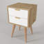 Elara 40cm W Manufactured Wood Bedside Table