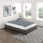 Base de matelas de 8,5 pouces - métal, housse en tissu texturé avec 12 cadres en métal noir-1577493466