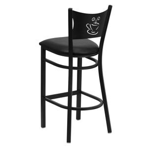 Fairmont Coffee Back Metal Restaurant Barstool ( incomplete pieces) 