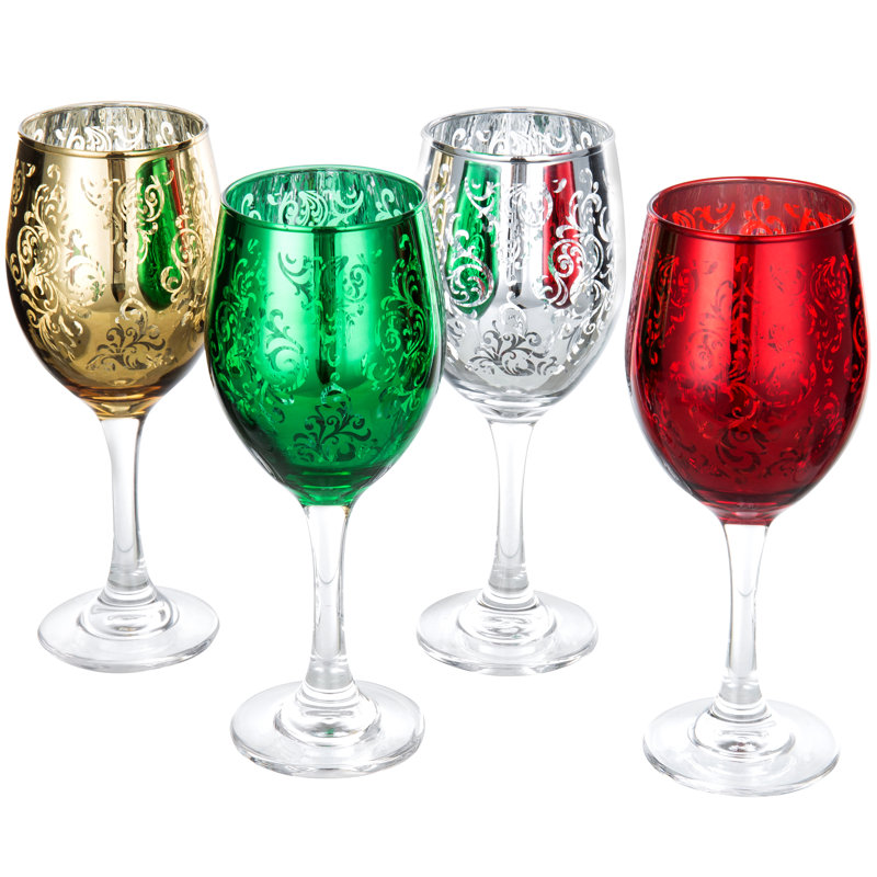 4 Piece 296ml Red Wine Glass Set