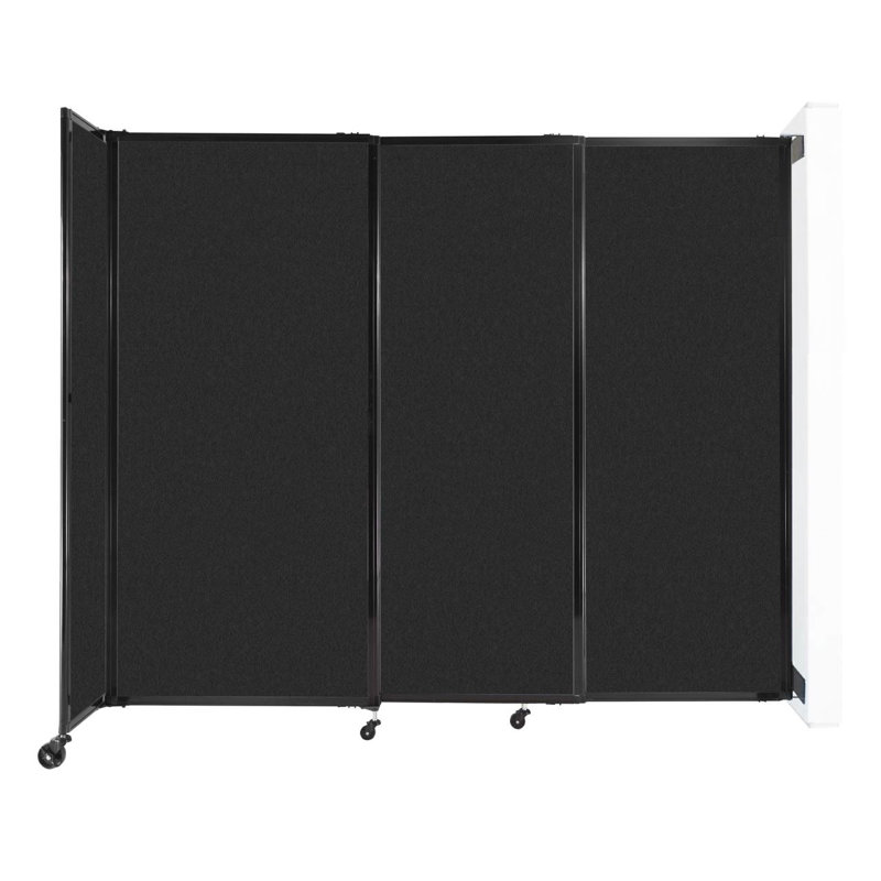 Cloison portative Soundsorb, H 72 po x l 86 po x P 26 po, Noir