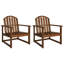 Fauteuils de patio en bois d'acacia massif