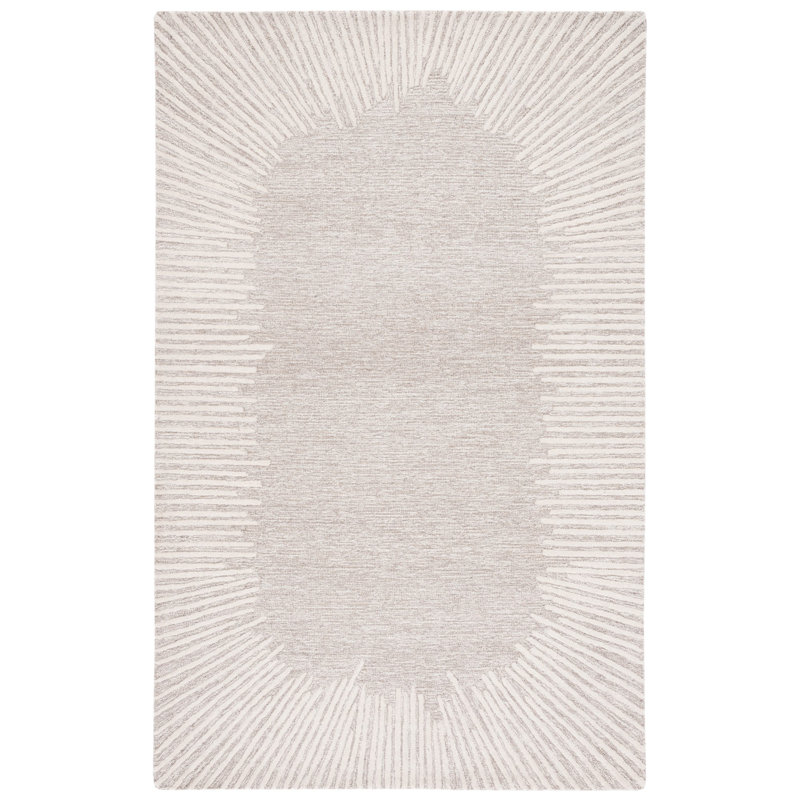 Tapis touffeté à la main à motif abstrait Antonyio, Rectangle de 10 pi x 14 pi