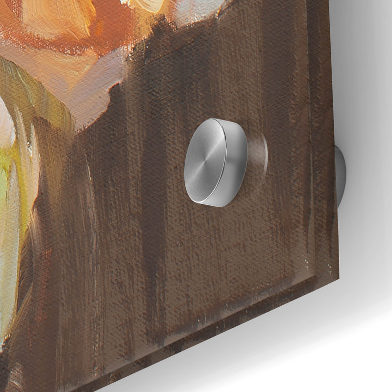 "Pivoines sur bois" par Jenny Westenhofer, H 36 po x l 24 po x P 0,2 po