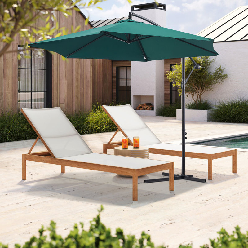 Artair 300cm Cantilever Parasol, Green