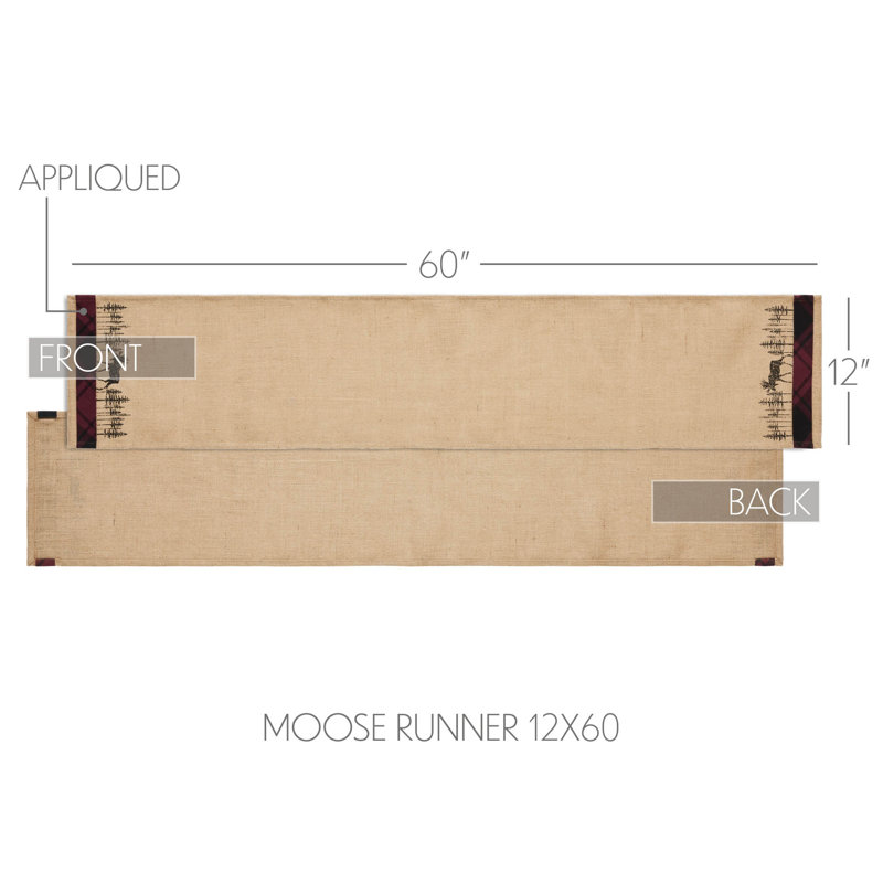 Arjon Rectangle Cotton Table Runner, 60" x 12"