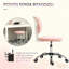 La chaise de bureau rose pour les espaces de travail à la maison tendance offre un confort moelleux et un réglage en hauteur fluide
