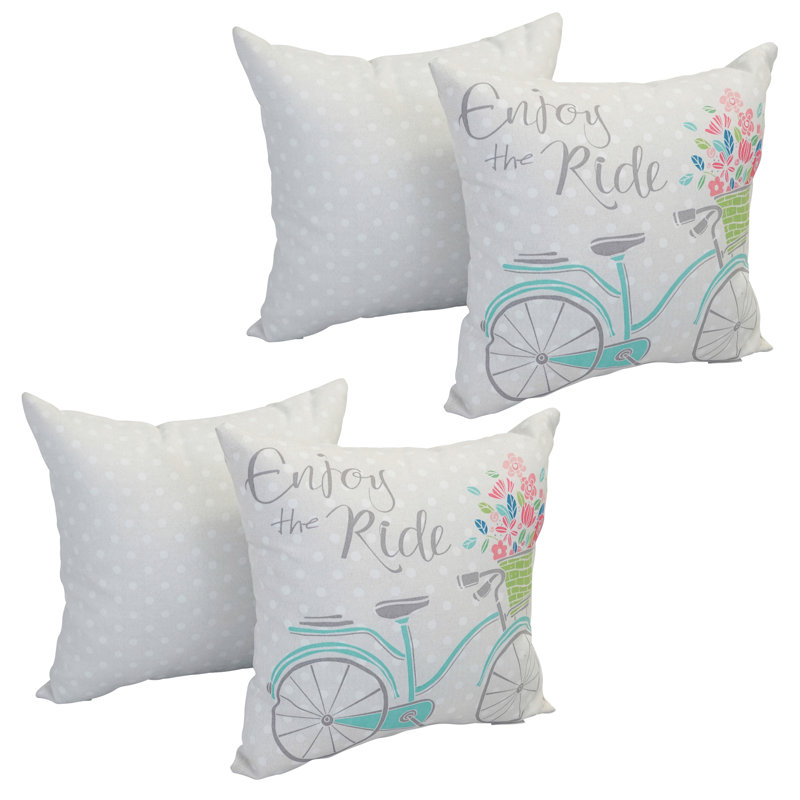 Outdoor Reversible Throw Pillow