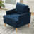 Bedri Armchair With Solid Wood Legs(Set Of 2)-111781826