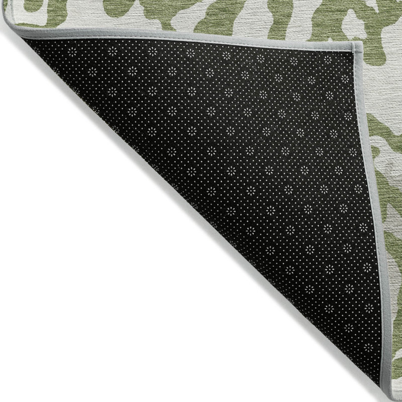  Malek Indoor/Outdoor Area Rug with Non-Slip Backing, Rectangle 2'6" x 3'10"