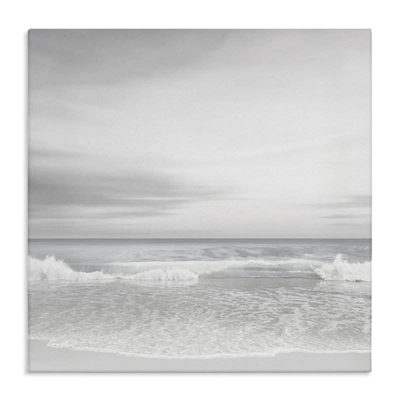 Toile Soft Peaceful Beach Waves, design par Maggie Olsen, H 24 po x l 24 po