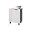Meuble-lavabo blanc à une porte avec 8 espaces de rangement, illumine l'espace, étagère à porte simple avec support de pieds stable, salle de bain, stabilité accrue-1655610535