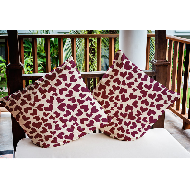 Geometric Outdoor Reversible Throw Pillow