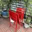 Ensemble bistro 3 pièces, table carrée pliable et chaises