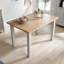 Grey With Oak Top 1.2M Two Tone Wooden Dining Kitchen Table