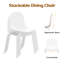 Chaises de salle à manger modernes et empilables pour l'intérieur-704926566