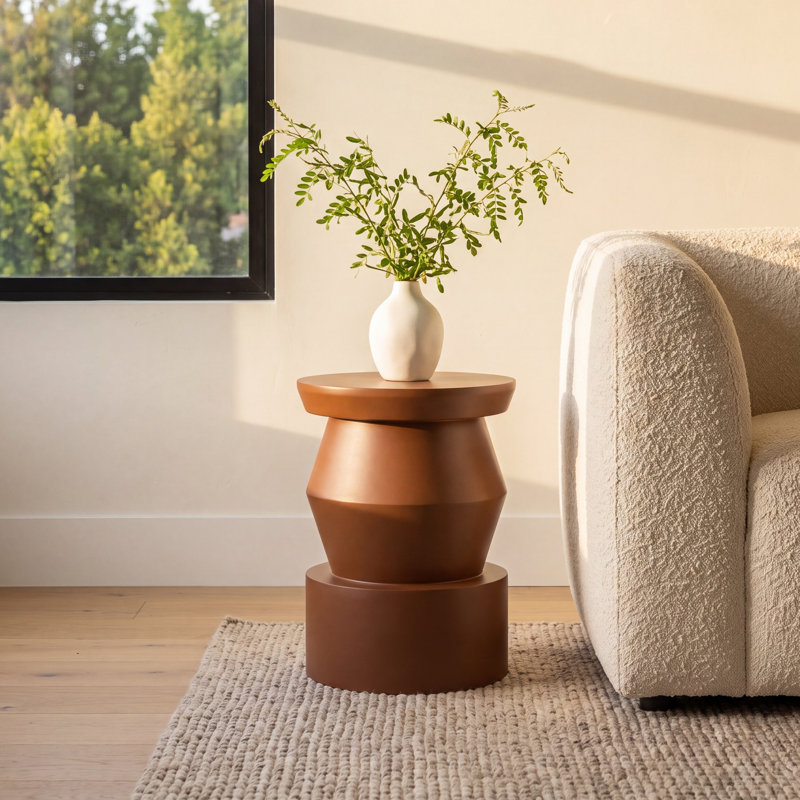 Cassia Modern Wood End Table