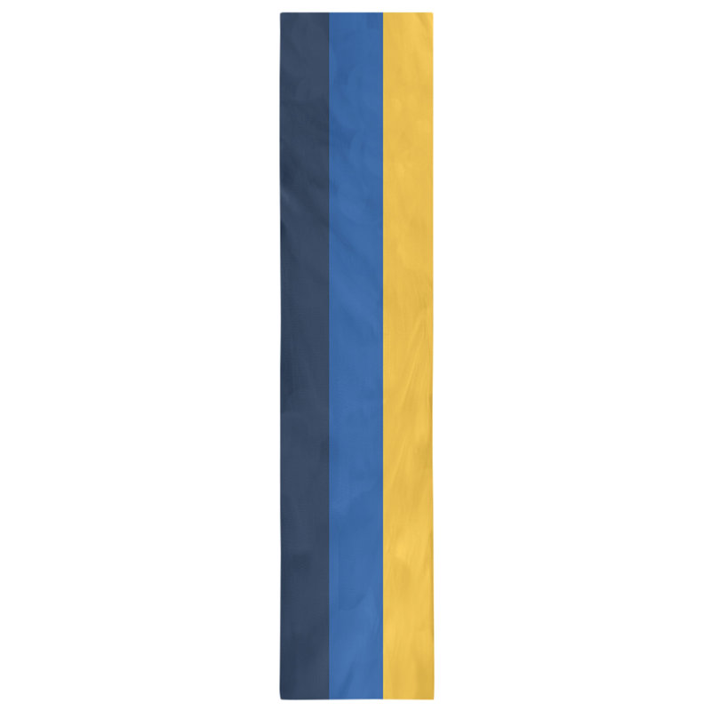Boston Table Runner, 72" x 16", Cotton Blend, St. Louis,Navy Blue/Royal Blue/Gold