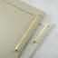 Satin Brass Slim Squared D-Bar Handles -122026799