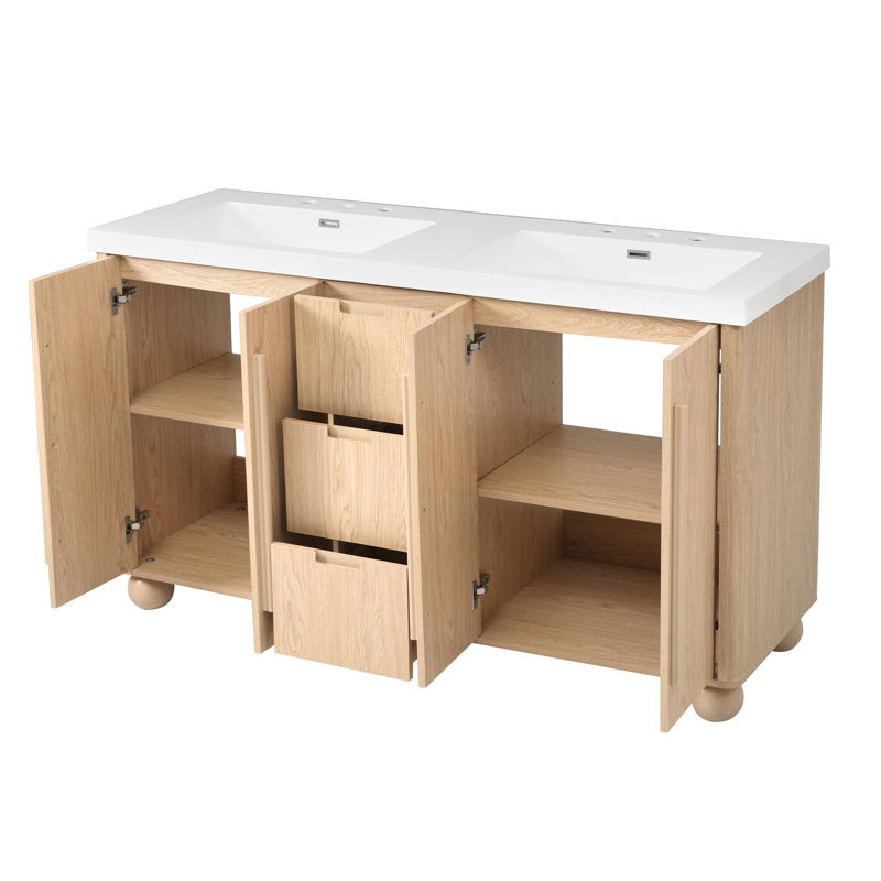 Meuble-lavabo 59 po avec lavabo en résine