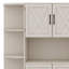 Armoire de vestibule multifonctionnelle gauche-droite avec rangement et crochets, armoire de rangement / arbre d'entrée 2 en 1