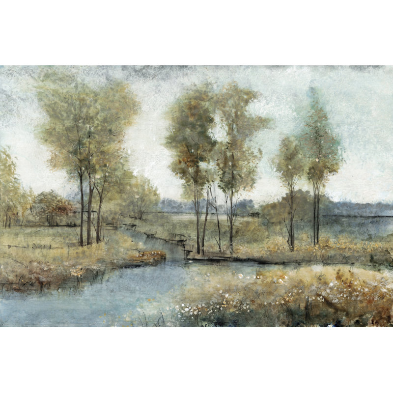 Stream Side I by Timothy O' Toole - Painting Print, 20cm H x 30cm W, Wrapped Canvas