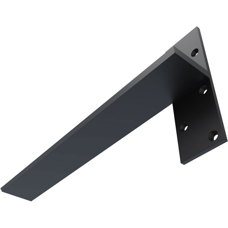 Fixation murale flottante en acier robuste, H 18 po x l 8 po x P 2,5 po