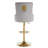 Set of 4 Swivel Upholstered Adjustable Height Counter Stool With Metal Frame-118609588