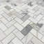 Statuary White Marble 12 in. x 11 in. Marble Tile