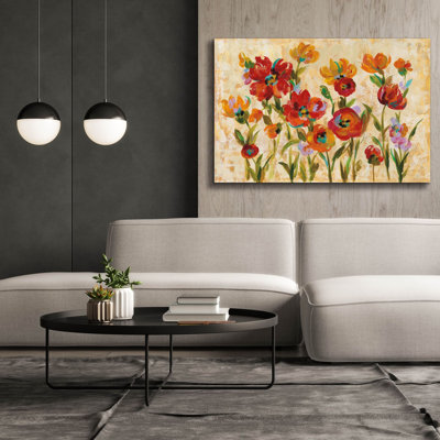 «Juillet dans le jardin I» par Silvia Vassileva - peinture sur toile tendue