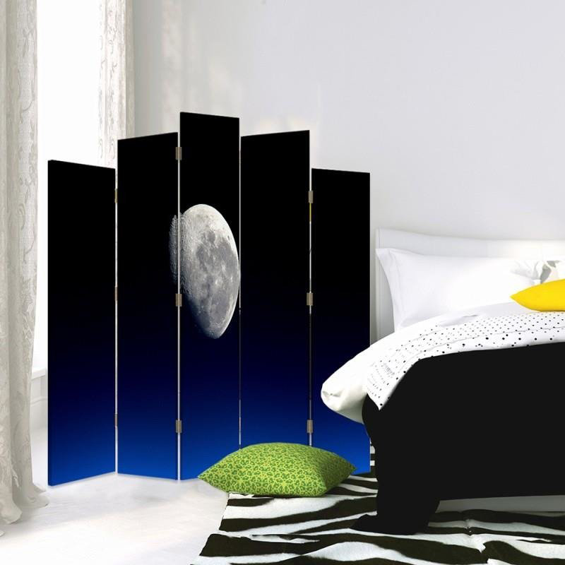 Abass 180cm W x 170cm H 5 - Panel Folding Room Divider