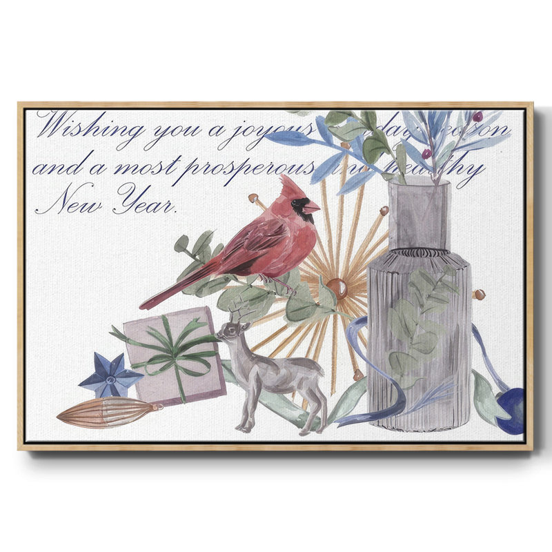 Warm Wishes Collection A, H 27 po x l 41 po x P 2 po, Bois naturel