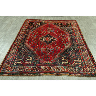Tapis de zone en laine abadeh 5 pi 2 po x 7 pi 9 po one-of-kind noué la
