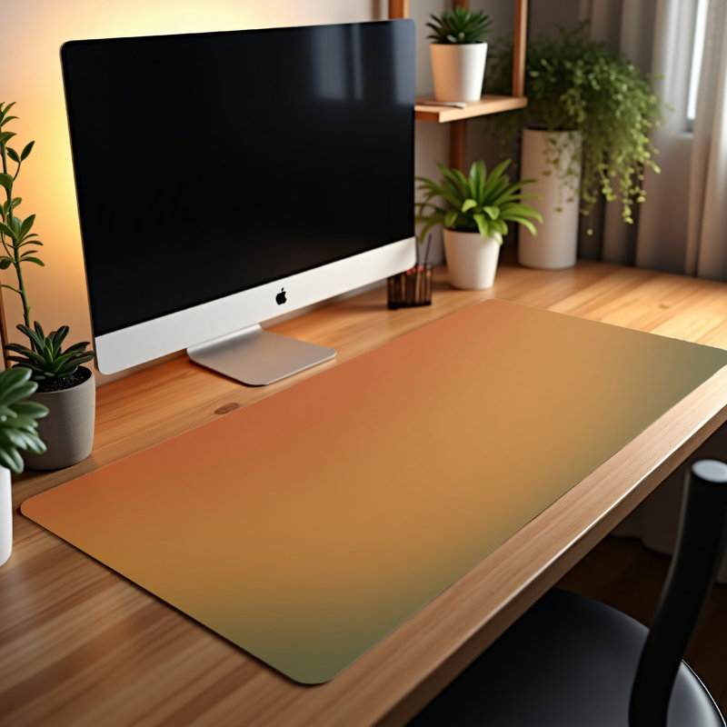 Polyester Desk Pad, 14.4x12.1