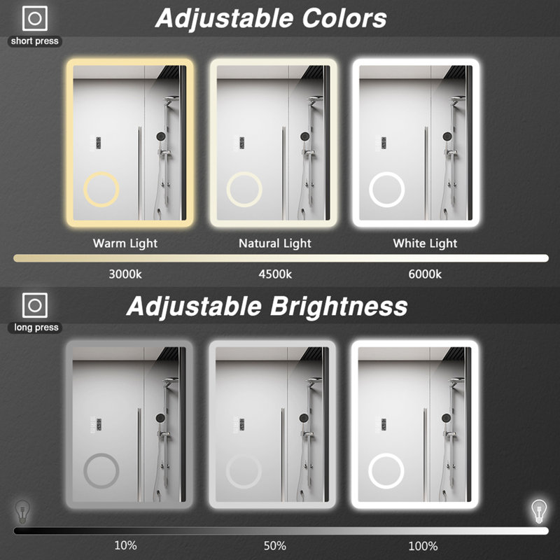 Chuhay Rectangle Mirror, 60cm x 100cm