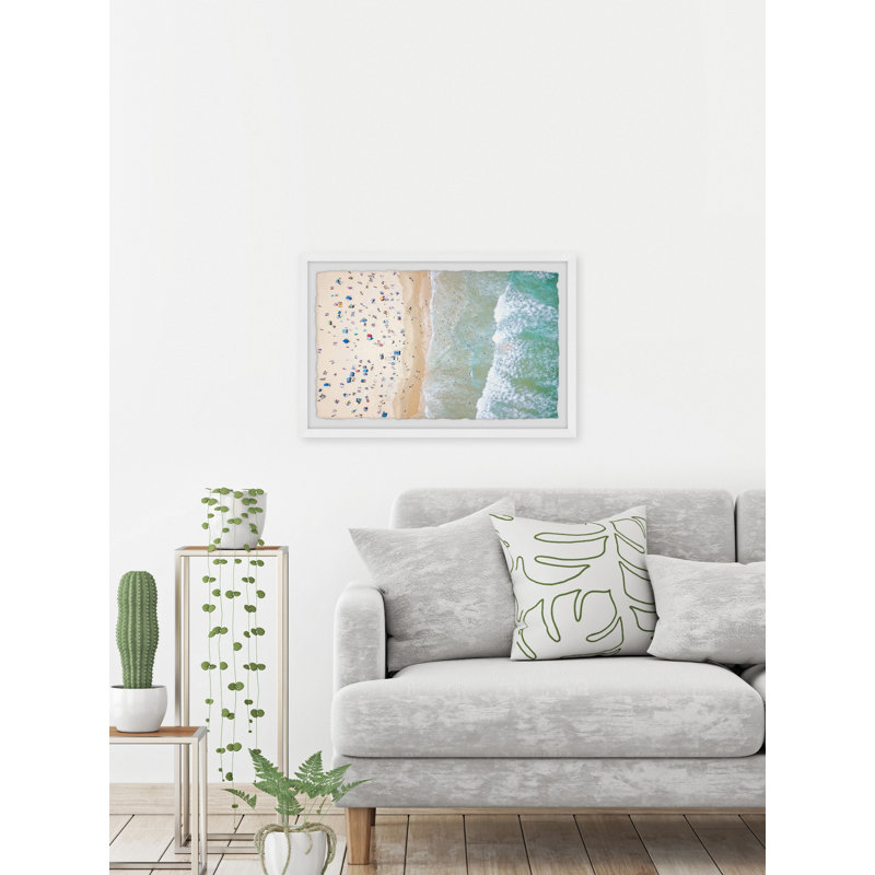 Crowded Summer 1 Piece Single Picture Frame Painting, 41cm H x 61cm W x 3.81cm D