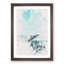 Jumping Dolphin Watercolour - Single Picture Frame Painting on MDF-57078331-57078336