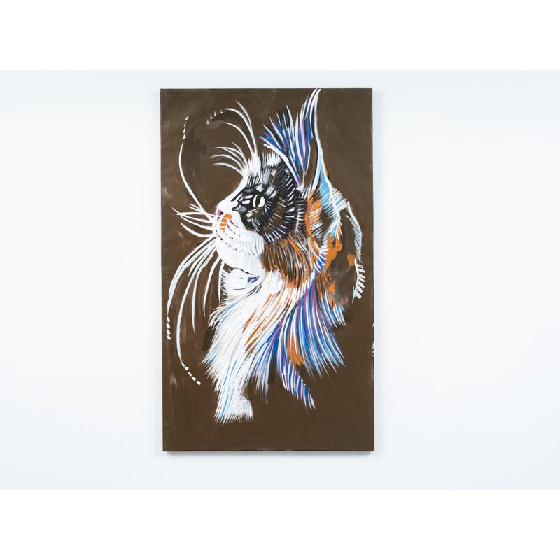 47 po x 27 po, art sur toile peint à la main - brun, fait revivre les murs avec une magnifique peinture brune pour un look glamour