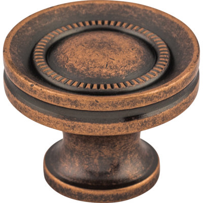 Button Faced 1 1/4" Diameter Round Knob