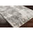 Rectangle Parmelee Abstract Polyester Area Rug in Grey-532571433