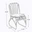 Ensemble de salle à manger d'extérieur 5 pièces, table de salle à manger avec quatre chaises pour patio, terrasse, cour arrière, porche