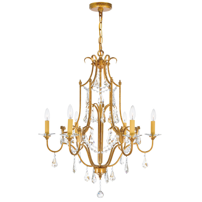 Lustre en bronze oxydé Doe de 28 po pour la salle à manger, la chambre à coucher ou le vestibule - candélabre à 6 lumières avec culot E12, certifié BACL, garantie de 1 an