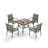 Salem Square 4 - Person 37" Long Dining Set-87466375