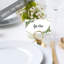 Cartes de place géométriques en cuivre et verdure pour tables de fête de mariage, places assises nominatives pour supports, paquet de 60