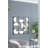 35.6" In Eclectic Styling Metal Beaded Black Wall Mirror With Contemporary Design For Bedroom-273599815