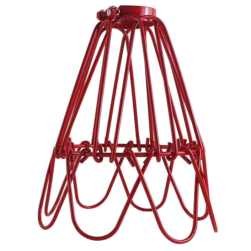15.5cm H Metal Novelty Lamp Shade ( Uno ) in Red