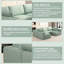 Modulaire avec méridienne. Canapé-lit en mousse à ressorts. Moderne et confortable. Aucune complication d'installation 104,32 x 70,86 po modulaire Et inclus. Installation de la mémoire. Sophistiqué